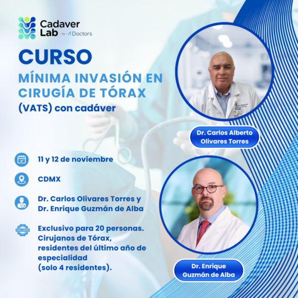 Medical Observer Curso Mínima Invasión en Cirugía de Tórax (VATS) con cadáver 11 y 12 Noviembre