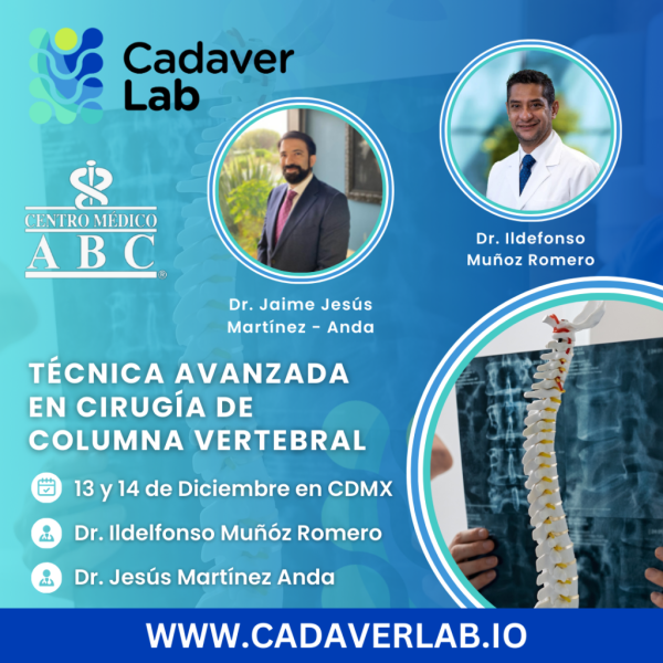 Premium Curso Técnicas Avanzadas en Cirugía de Columna Vertebral 13 y 14 de diciembre 2024