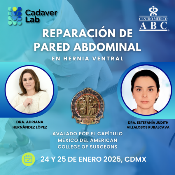 Curso Reparación de Pared Abdominal en Hernia Ventral. Abordajes Abiertos y Endoscópicos. Cierres Primarios y Separación de Componentes. 24 y 25 Enero 2025