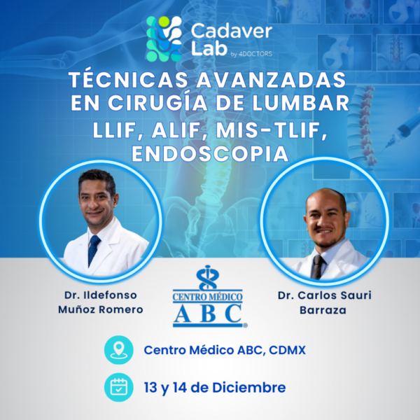 Medical Observer Presencial Curso Técnicas Avanzadas en Cirugía de Columna Vertebral 13 y 14 de diciembre 2024