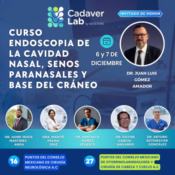 Premium Presencial Endoscopia de la Cavidad Nasal, Senos Paranasales y Base del Cráneo 6 y 7 Diciembre 2024 MSI