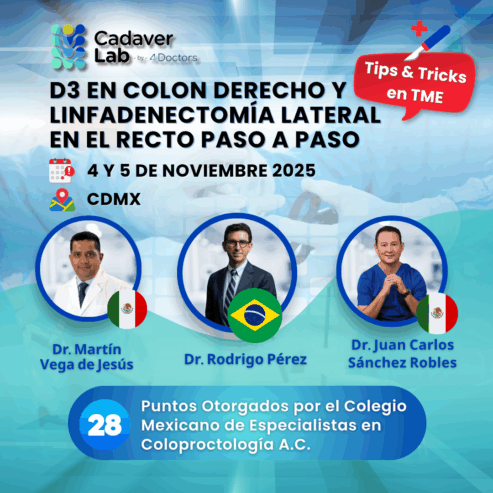 Presencial Premium D3 en Colon Derecho y Linfadenectomía Lateral en el Recto Paso a Paso. Tips & Tricks en TME. Noviembre 2025