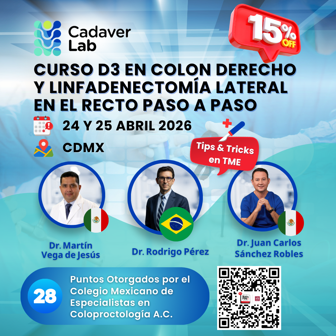 Medical Observer D3 en Colon Derecho y Linfadenectomía Lateral en el Recto Paso a Paso. tips & tricks en TME. Abril 2026.