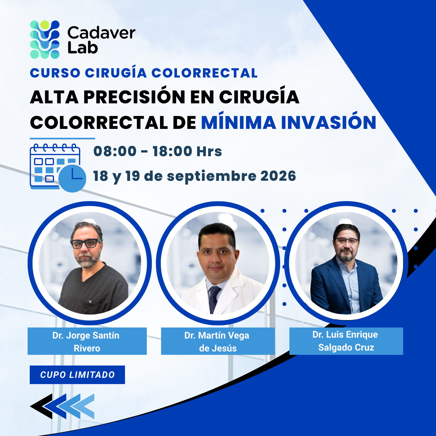 18 y 19 de septiembre Curso Alta precisión en cirugía Colorrectal de mínima invasión (Video para Facebook)