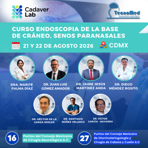 Streaming Curso Endoscopia de la Base de Cráneo, Senos Paranasales agosto 2026