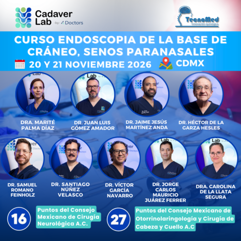 Streaming Curso Endoscopia de la Base de Cráneo, Senos Paranasales noviembre 2026